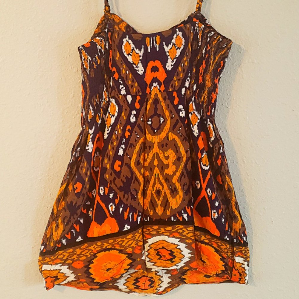Wet Seal Tribal Print Camisole Button Front Top - Picture 3 of 8